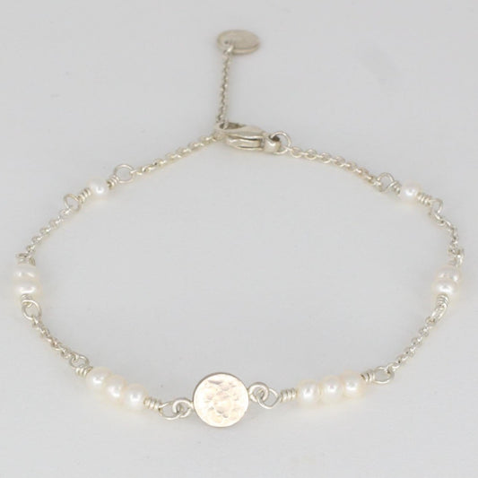 Bracelet - White Happy Pearl